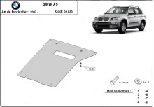 Stahl Unterfahrschutz für Getriebe BMW X5 (2007-2013)
