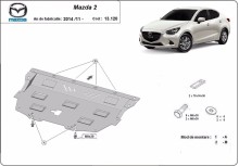Stahl Unterfahrschutz für Motor Mazda 2 (2014-2026)