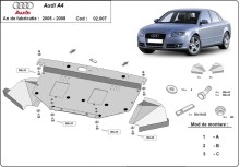 Stahl Unterfahrschutz für Motor Audi A4 B7 All Road (2005-2008)