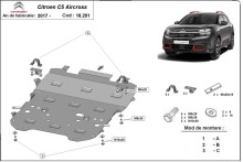 Stahl Unterfahrschutz für Motor Citroen C5 Aircross (2017-2026)