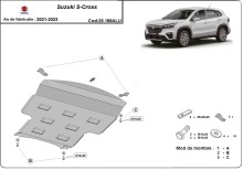 Aluminium Unterfahrschutz für Motor Suzuki S-Cross (2013-2023)