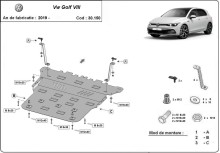 Stalowa Osłona pod silnik VW Golf 8 (2019-2026) EAN