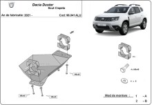 Aluminium Unterfahrschutz für AGR-Ventil Dacia Duster (2021-2024)