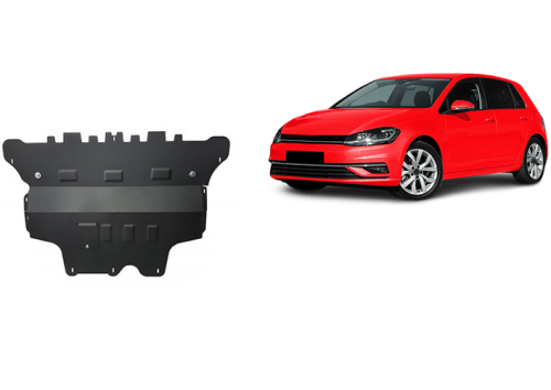 Stahl Unterfahrschutz für Motor, Getriebe VW Golf 7 - Automatikgetriebe (2012-2019)