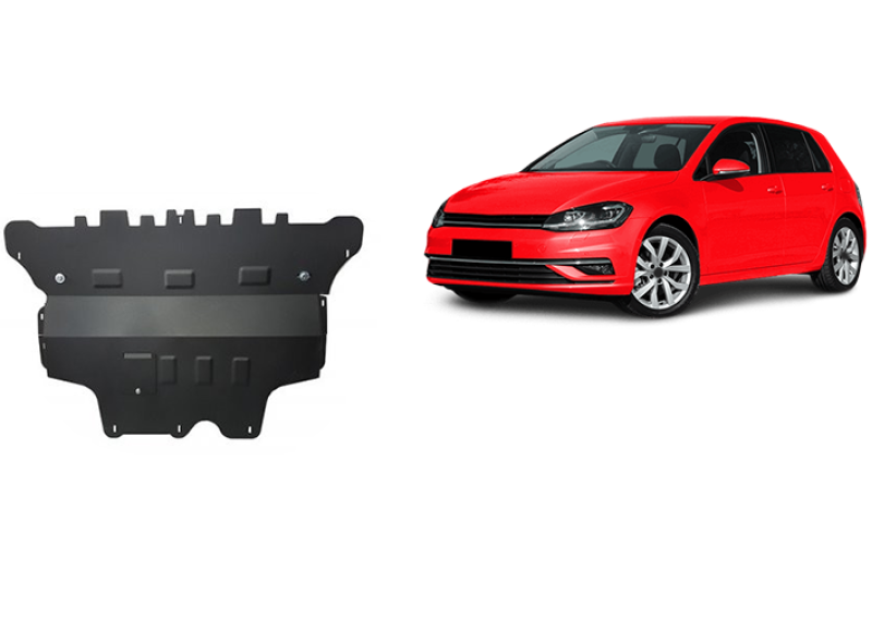 Stahl Unterfahrschutz für Motor, Getriebe VW Golf 7 - Automatikgetriebe (2012-2019)