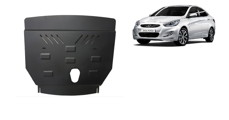 Stahl Unterfahrschutz für Motor Hyundai Solaris (2010-2018)