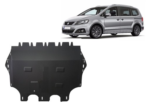 Stahl Unterfahrschutz für Motor Seat Alhambra mit Webasto (2010-2020)