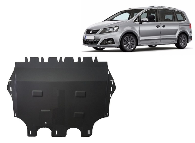 Stahl Unterfahrschutz für Motor Seat Alhambra mit Webasto (2010-2020)