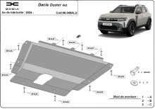 Aluminium Unterfahrschutz für Motor Dacia Duster (2024-2026)