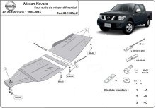Aluminium Unterfahrschutz für Getriebe Nissan Navara (2005-2015)