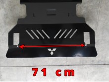 Stahl Unterfahrschutz für Motor, Kühler Mitsubishi Pajero 3 (V60, V70) (1999-2007)