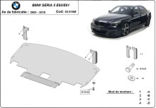 Stahl Unterfahrschutz für Motor BMW Seria 5 E60/E61 mit normale Stosstange M (2003-2010)