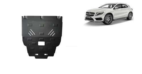 Stahl Unterfahrschutz für Motor Mercedes GLA X156 (2014-2019)