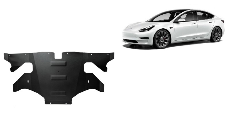 Stahl Unterfahrschutz für Heckmotor Elektromotor Tesla 3 AWD (2017-2026)