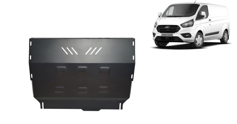 Stahl Unterfahrschutz für Motor, Getriebe Ford Transit Custom - FWD (2020-2023)