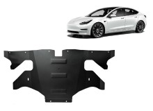 Stahl Unterfahrschutz für Heckmotor Elektromotor Tesla Y AWD (2020-2023)