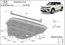 Stahl Unterfahrschutz für Motor SsangYong Tivoli (2015-2023)