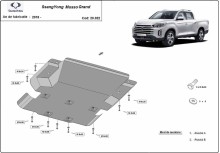 Stahl Unterfahrschutz für Motor Ssangyong Musso Grand (2018-2026)