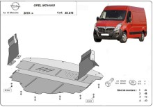 Stahl Unterfahrschutz für Motor Opel Movano (2010-2020)