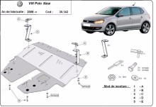 Stalowa Osłona pod silnik VW Polo (2009-2017) EAN