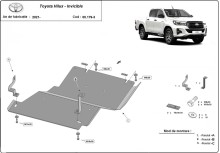 Aluminium Unterfahrschutz für Differentialschutz Toyota Hilux Invincible (2021-2026)