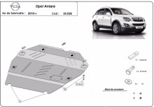 Stahl Unterfahrschutz für Motor Opel Antara (2010-2015)