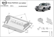 Aluminium Unterfahrschutz für Kühler Nissan Pathfinder (2010-2026)