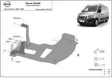 Stahl Unterfahrschutz für Katalysator Nissan NV400 (2010-2021)
